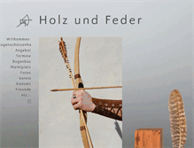 Tablet Screenshot of holz-und-feder.ch